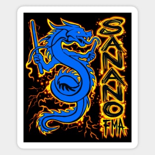 Sanano FMA Dragon Fire Blue Magnet